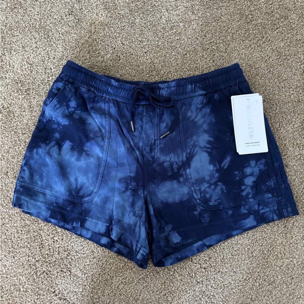 Athleta - Size M - Blue Tie-Dye Women Shorts